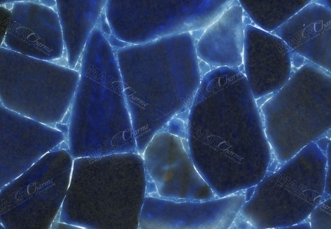 Calcite Blue - Detail Backlit