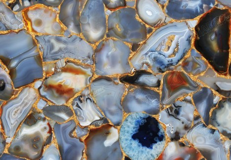 Agate RX With Gold - Detail